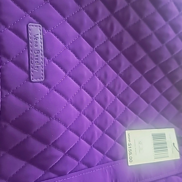 NWT Vera Bradley large traveler duffel Elderberry - Picture 5 of 5